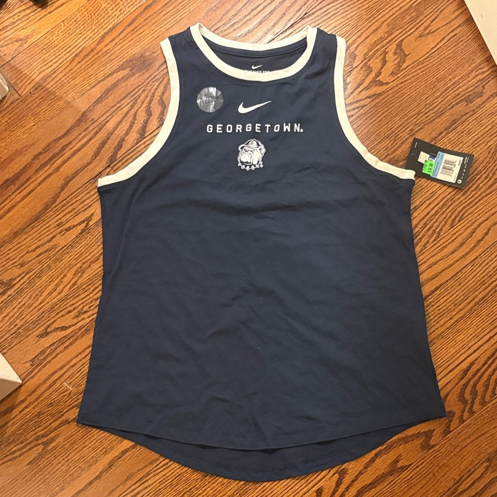 Nike Navy Georgetown Sleeveless athletic tee